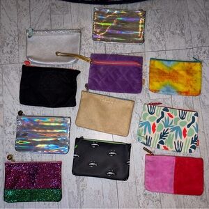 Ipsy cosmetic bags lot of 11